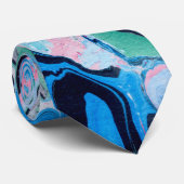 Meerkleurige marmer Stone textuur Stropdas (Opgerold)