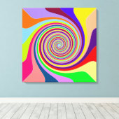 Meerkleurige, met schroefdraad gevulde canvasafdru canvas afdruk (Insitu (Houten vloer))