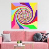 Meerkleurige, met schroefdraad gevulde canvasafdru canvas afdruk (Insitu (Woonkamer))