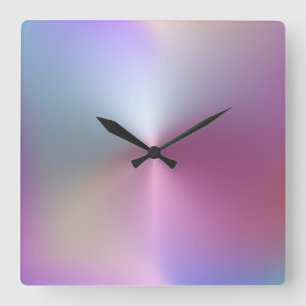 Meerkleurige metalen stijlacrylwandklok vierkante klok