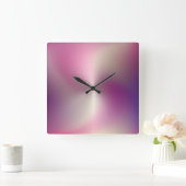 Meerkleurige metalen stijlacrylwandklok vierkante klok (Huis)