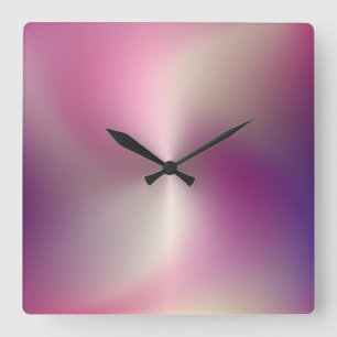 Meerkleurige metalen stijlacrylwandklok vierkante klok