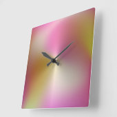 Meerkleurige metalen stijlacrylwandklok vierkante klok (Hoek)