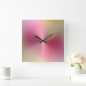 Meerkleurige metalen stijlacrylwandklok vierkante klok (Huis)