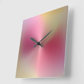 Meerkleurige metalen stijlacrylwandklok vierkante klok (Hoek)