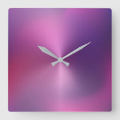 Meerkleurige metalen stijlacrylwandklok vierkante klok (Voorkant)