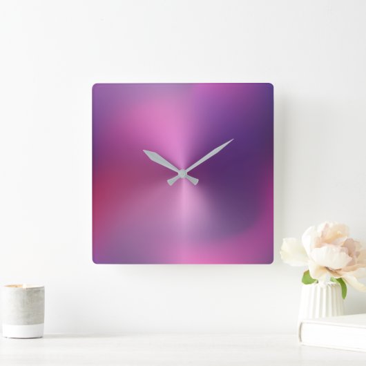 Meerkleurige metalen stijlacrylwandklok vierkante klok (Huis)