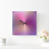 Meerkleurige metalen stijlacrylwandklok vierkante klok (Huis)