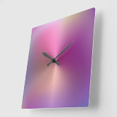 Meerkleurige metalen stijlacrylwandklok vierkante klok (Hoek)