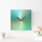 Meerkleurige metalen stijlacrylwandklok vierkante klok (Huis)