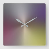 Meerkleurige metalen stijlacrylwandklok vierkante klok (Voorkant)