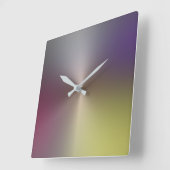 Meerkleurige metalen stijlacrylwandklok vierkante klok (Hoek)