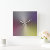 Meerkleurige metalen stijlacrylwandklok vierkante klok (Huis)