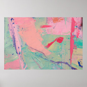 Meerkleurige olie verft textuur. Abstracte art bac Poster