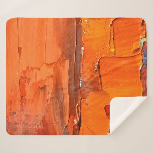 Meerkleurige olie verft textuur. Abstracte art bac Sherpa Deken (Voorkant (horizontaal))