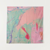 Meerkleurige olie verft textuur. Abstracte art bac Wandkleed (Voorkant (horizontaal))