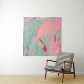 Meerkleurige olie verft textuur. Abstracte art bac Wandkleed (In Situ (horizontaal))