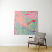 Meerkleurige olie verft textuur. Abstracte art bac Wandkleed (In situ)