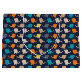 Meerkleurige olifant Cartoon Groot Cadeauzakje (Voorkant)