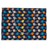 Meerkleurige olifant Cartoon Groot Cadeauzakje (Achterkant)