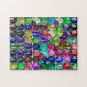 Meerkleurige onregelmatige ronde legpuzzel (Horizontaal)