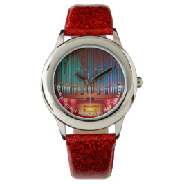 Meerkleurige orgelpijpen horloge