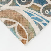 Meerkleurige Paisley Hand-getrokken print Fleece Deken (Hoek)