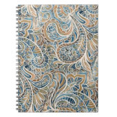 Meerkleurige Paisley Hand-getrokken print Notitieboek (Voorkant)