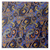 Meerkleurige Paisley Pattern Ceramic Tegel Tegeltje (Voorkant)
