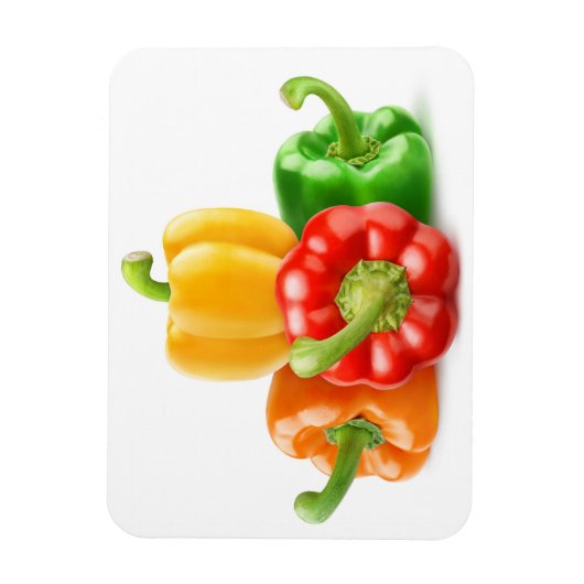 Meerkleurige paprika's magneet (Verticaal)