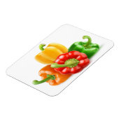 Meerkleurige paprika's magneet (Linkerzijde)