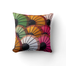 Meerkleurige paraplu's: Luang Prabang-markt