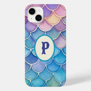 Meerkleurige pastel gepersonaliseerde zeemeermin Case-Mate iPhone 14 plus hoesje