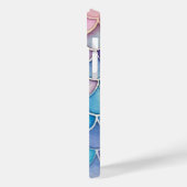 Meerkleurige pastel gepersonaliseerde zeemeermin Case-Mate iPhone case (Achterkant / Links)