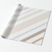 Meerkleurige pastel gestreept cadeaupapier (Uitgerold)