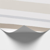 Meerkleurige pastel gestreept cadeaupapier (Hoek)