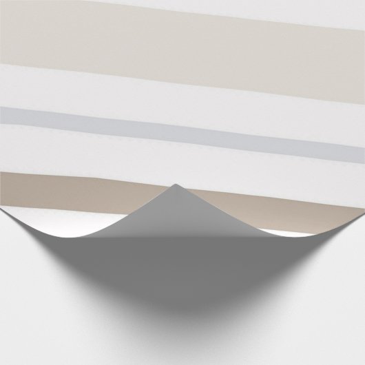 Meerkleurige pastel gestreept cadeaupapier (Hoek)