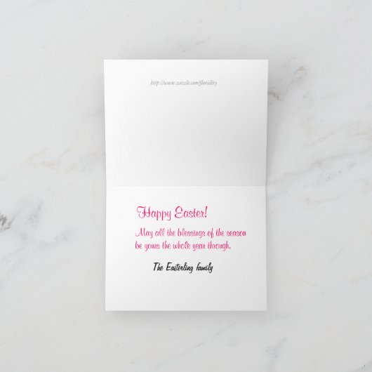 Meerkleurige pastel Paaseieren Feestdagen Kaart (Binnen)