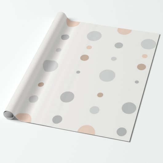 Meerkleurige pastelstippen cadeaupapier (Uitgerold)