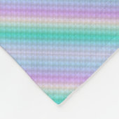 Meerkleurige pastelstrepen fleece deken (Hoek)