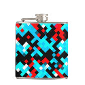 Meerkleurige patroonkoel heupfles (Voorkant)