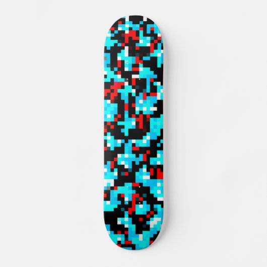 Meerkleurige patroonkoel skateboard (Voorkant)