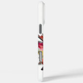Meerkleurige pauw I-phone case (Achterkant / Rechts)