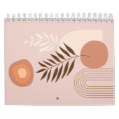 Meerkleurige Plant Leaf Boho Sun Kalender (Hoes)