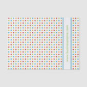 Meerkleurige pokadop tissuepapier (Voorkant)