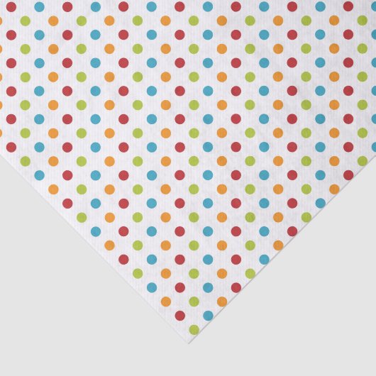 Meerkleurige pokadop tissuepapier (Detail)