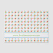 Meerkleurige pokadop tissuepapier (Voorkant)