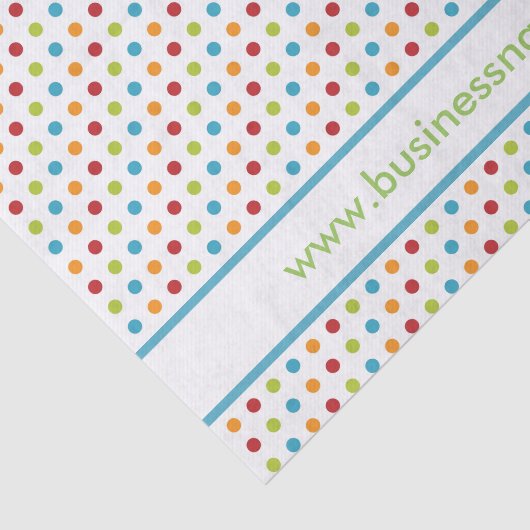 Meerkleurige pokadop tissuepapier (Detail)