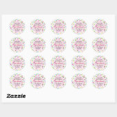 Meerkleurige Polka Dots Cookie Sticker (Vel)