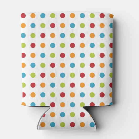 Meerkleurige poolpunten blikjeskoeler (Achterkant)